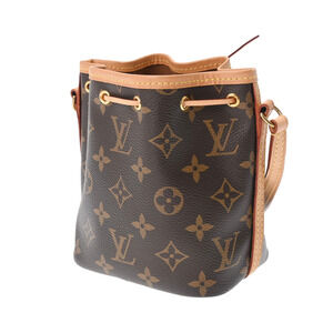 Louis Vuitton Shoulder Brown Monogram Bag Noe Canvas